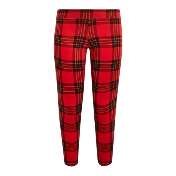 NWT-TORRID-RED PLAID LEGGINGS-SIZE 1X - Picture 1 of 9